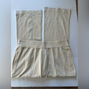 Fabletics Flare Jogger Sweatpants New with Tags Beige size 1x